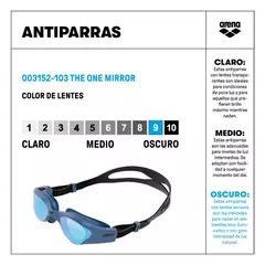 Imagen de ARENA THE ONE MIRROR BLUE GREY BLUE BLACK (103)