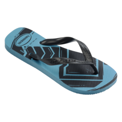 OJOTAS HAVAIANAS TOP MARVEL LOGOMANÍA HOMBRE TRANQUILITY BLUE (1808) en internet