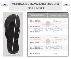 OJOTAS HAVAIANAS TOP HOMBRE UNISEX VARIAS ORIGINALES CINZA ACO (5178) - SOLO NATACIÓN