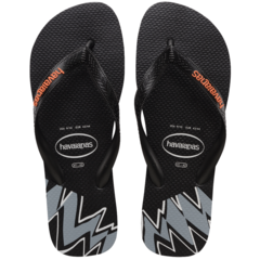 HAVAIANAS HOMBRE TOP SPLICE S+T FC PRETO LARANJA BEGON (9456)