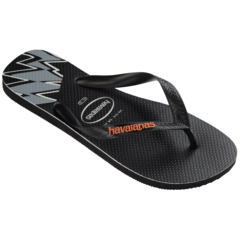 HAVAIANAS HOMBRE TOP SPLICE S+T FC PRETO LARANJA BEGON (9456) - comprar online