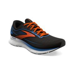 ZAPATILLAS BROOKS RUNNING TRACE 2 HOMBRE CUSHION NEUTRAL BLACK CLASSIC BLUE ORANGE (035) - comprar online