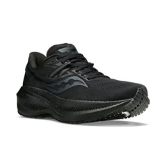 ZAPATILLAS SAUCONY TRIUMPH 20 RUNNING HOMBRE PISADA NEUTRAL TRIPLE BLACK - SOLO NATACIÓN