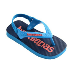 Imagen de OJOTAS HAVAIANAS BABY LOGOMANIA INFANTIL ORIGINALES TURQUESA