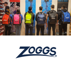 MOCHILA DEPORTIVA NATACIÓN ZOGGS TOUR BACKPACK 40 LITROS RED BLACK - comprar online