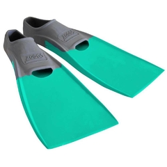 PATAS DE RANA NATACIÓN ZOGGS LONG BLADE FINS ALETAS GREY AQUA EU 45-46