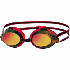 ANTIPARRAS NATACIÓN ZOGGS RACESPEX MIRROR FITNESS ADULTO BLACK RED