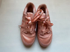 UK 12.5 (30) | ADIDAS | ZAPATILLAS ROSA BEBE CON RASO