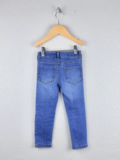 PLAY | 3A | OshKosh | jean chupin azul costuras marrones cintura regulable - comprar online