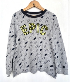 PLAY | 8A | OshKosh | remera manga larga gris nido abeja rayos epic en amarillo - comprar online