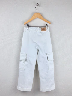 4A | Broer | pantalon cargo blanco cintura regulable - comprar online
