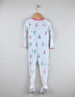 24m | Carters | pijama enterito algodon blanco hadas vivos fucsias pie antideslizante - comprar online