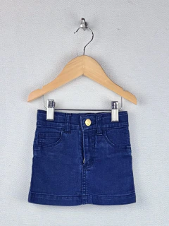 2A | Pioppa | pollera jean azul estrella strass atras cintura ajustable - comprar online