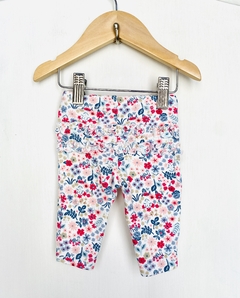 3m | Carter's | pant bebé floreado rosa azul beige con volado en cola - comprar online