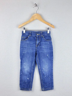 PLAY | 3A | Carters | jean azul tira en bolsillo cintura regulable pintas blancas