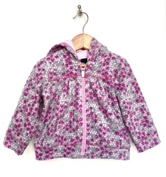 PLAY | 6/9m | Reebok | camperita polar gris estampado violeta capucha - comprar online