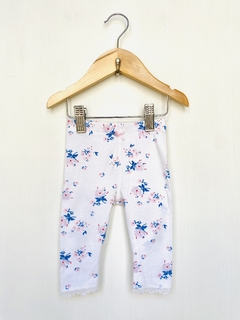 S (3m) | Cheeky | calza blanca floreada azul rosa - comprar online