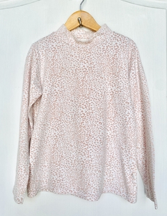 12A | Cheeky | polera manga larga blanca animal print rosa - comprar online