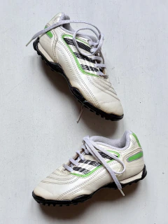 PLAY | US 8.5 (25/FR 25.5) | Adidas | botines blancos vivos verde flour