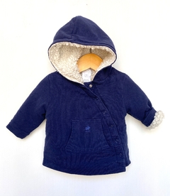 RN | Baby Cottons | camperita azul marino forrado corderito - comprar online