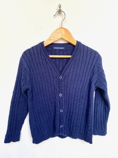 24m | Magdalena Esposito | saquito azul hilo cable - comprar online