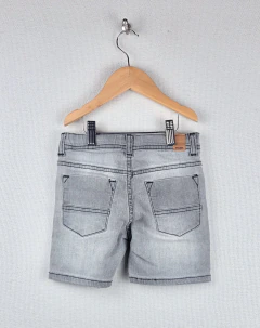PLAY | 6A | Cheeky | short de jean gris costuras negras cintura regulable - comprar online