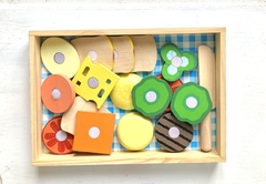 Melissa & doug | sandwich set madera abrojo completo - comprar online