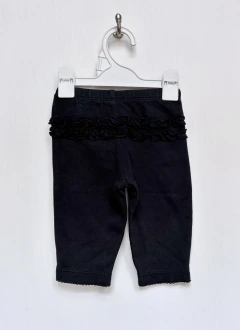 3 meses | Cárter's | Calza negra con voladitos atrás - comprar online