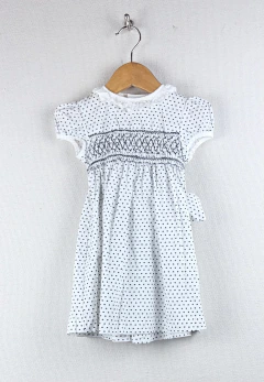 18m (chico) | EPK | vestido blanco corazones azules punto Smock
