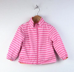 2A | OshKosh | rompeviento naranja reversible polar fucsia y blanco