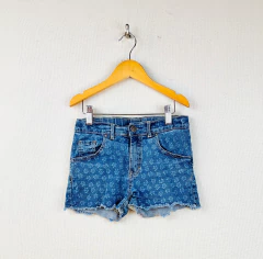 T12 | Le Utthe | short de jean floreado cintura ajustable - comprar online