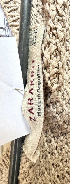 M | ZARA | SWEATER BEIGE TEJIDO - comprar online