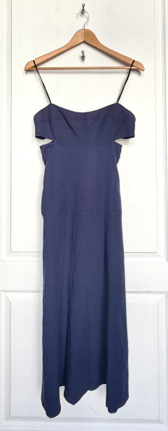S | ZARA | VESTIDO AZUL NOCHE DE DAMA. NUEVO