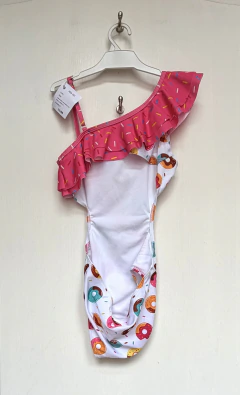 12 años | Target | Traje de baño nuevo blanco con donas y volados de confeti - comprar online