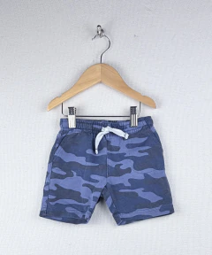 PLAY | 18m | Carters | short azul camuflado cordon blanco
