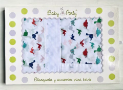 Practicuna | Baby Party | Juego de Sábanas 3 piezas estampado dinosaurios