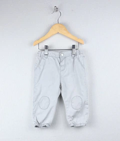 9/12m | Zara | pantalon beige forrado algodon gris cintura regulable