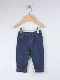 9m | Carters | pant bebé calza simil jean azul costuras doradas