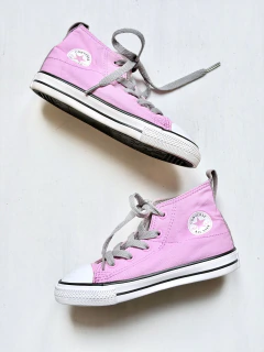 PLAY(*) | US 9 (25) | Converse | zapatillas all star rosa puntera blanca cordones gris