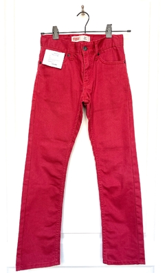 12 | Levis | Jean rojo slim modelo 511 con elásticos interiores para ajustar la cintura - comprar online