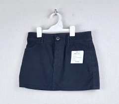12A | ABERCROMBIE | POLLERA CORTA ALGODON AZUL MARINO