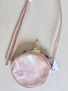 Todo Moda | Carterita de Unicornio Rosa con brillos y pompón - comprar online