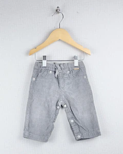S (3m) | MiniMimo | pantalon corderoy gris forrado en algodon gris pañalero