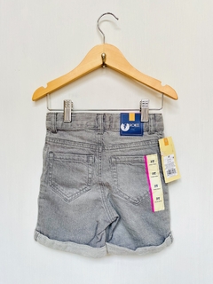 NUEVO | 3A (amplio) | Cherokee | short gris de jean dobladillo cintura ajustable - comprar online