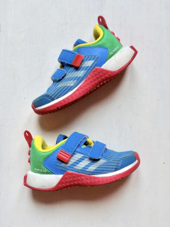 PLAY | US 8 (24) | Adidas | zapatillas lego azul verde rojo 2 velcro