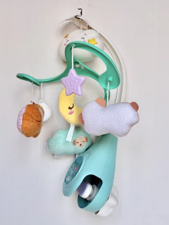 X | Baby clementoni | Movil para cuna con musica nube y animales colgando