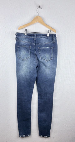 T25/1 | Vainilla star | jean azul 5 botones diseno desgaste y roturas high rise skinny - comprar online
