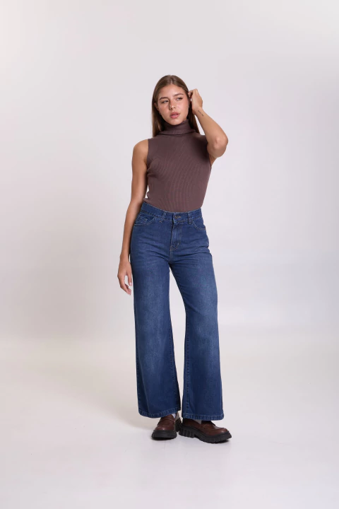 WIDE LEG RIGIDO TIRO ALTO -SAIRA