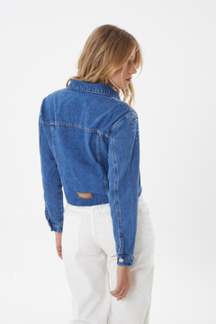 CAMPERA CORTA CON STRASS - JASPE - comprar online