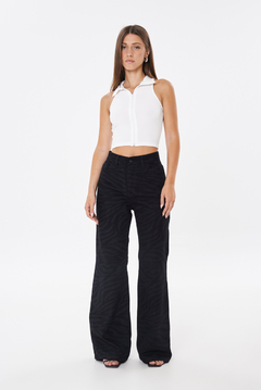 WIDE LEG RIGIDO LASER - CEBRA